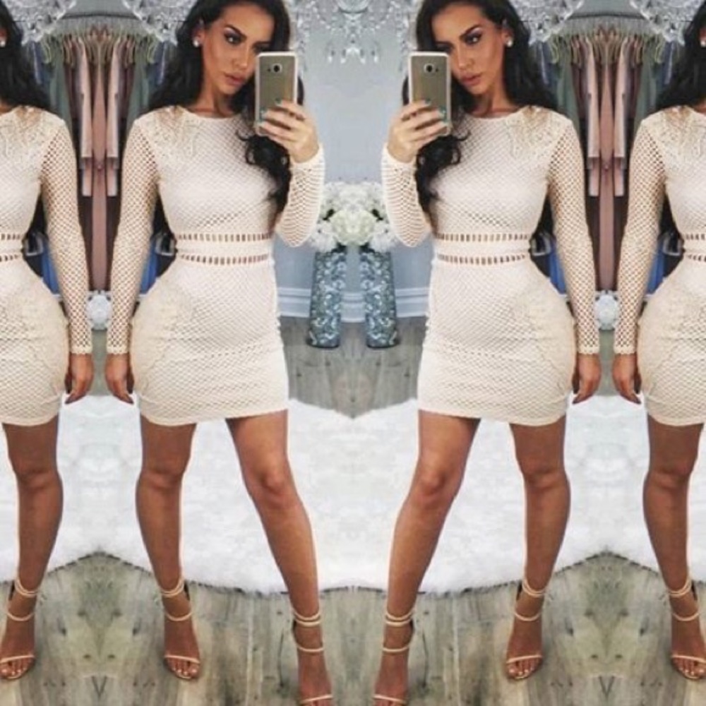 Carli Bybel x Missguided premium long sleeve dress